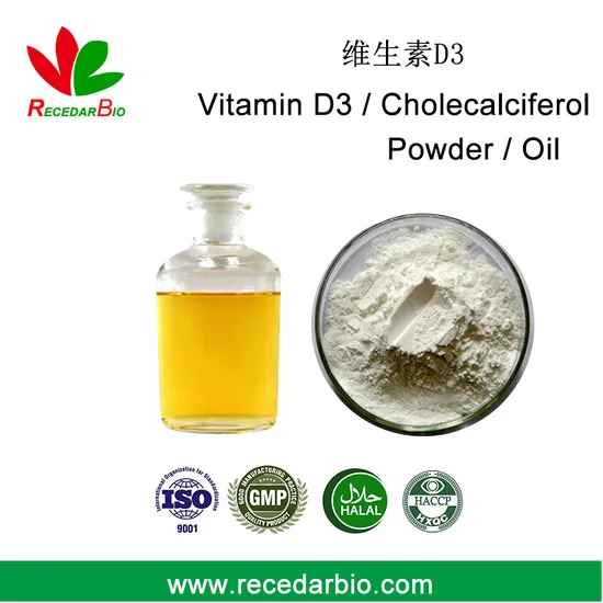 Huile de cholécalciférol de qualité alimentaire/pharmaceutique, vitamine D3 en poudre 67