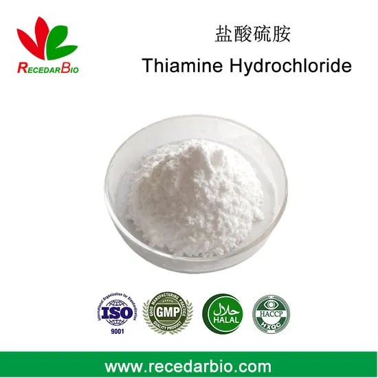 Vitamine B1 thiamine HCl en poudre de qualité alimentaire/pharmaceutique 67